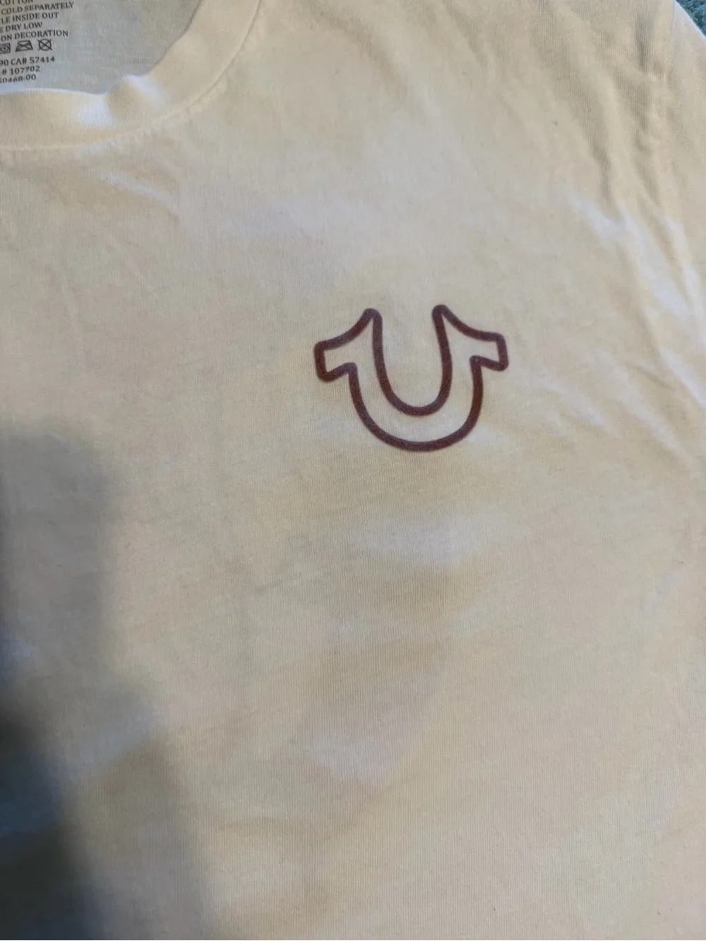 True Religion Short Sleeve T-Shirt Crew Neck Buddha Logo XL